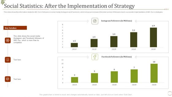Social Statistics After The Implementation Of Strategy Ppt Slides Microsoft PDF