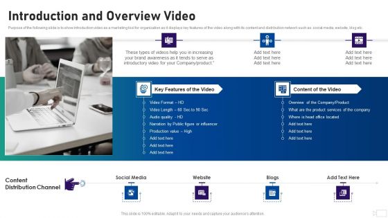 Social Video Advertising Playbook Introduction And Overview Video Ppt Layouts Design Inspiration PDF