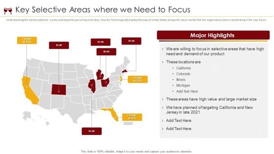 Soft Drinks Capital Raising Key Selective Areas Where We Need To Focus Ppt Styles Images PDF