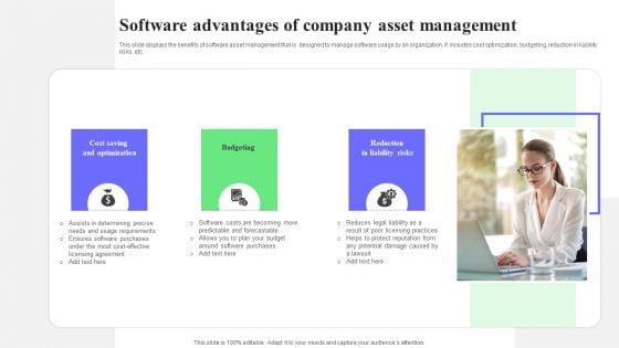 Software Advantages Of Company Asset Management Ppt Summary Vector PDF