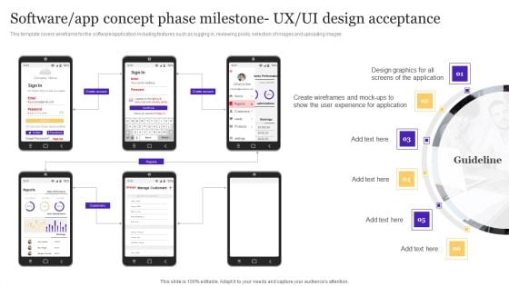 Software App Concept Phase Milestone UX UI Design Acceptance Playbook For Enterprise Software Organization Mockup PDF