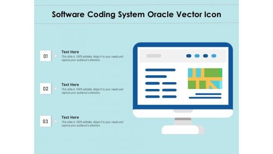 Software Coding System Oracle Vector Icon Ppt PowerPoint Presentation File Aids PDF