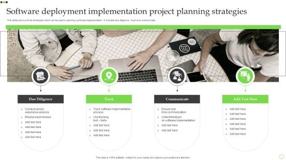 Software Deployment Implementation Project Planning Strategies Brochure PDF