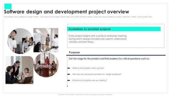 Software Design And Development Project Overview Playbook For Software Engineers Professional PDF Software Design And Development Project Overview Playbook For Software Engineers Professional PDF
