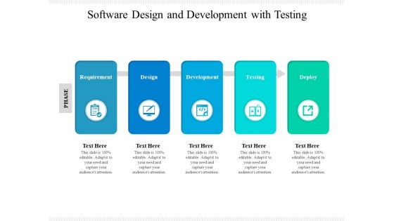 Software Design And Development With Testing Ppt PowerPoint Presentation Gallery Layout PDF