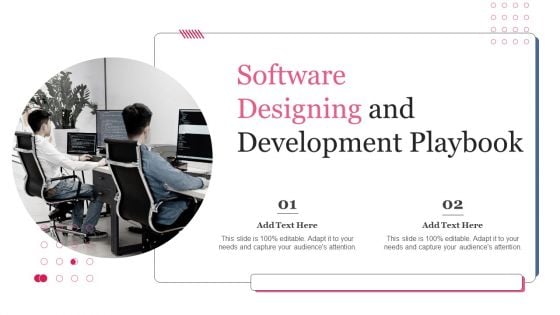 Software Designing And Development Playbook Formats PDF