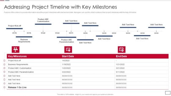 Software Developer Playbook Addressing Project Timeline With Key Milestones Professional PDF