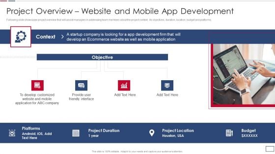 Software Developer Playbook Project Overview Website And Mobile App Development Mockup PDF Software Developer Playbook Project Overview Website And Mobile App Development Mockup PDF
