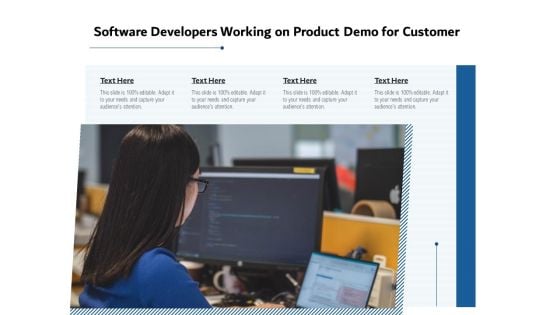 Software Developers Working On Product Demo For Customer Ppt PowerPoint Presentation Gallery Templates PDF
