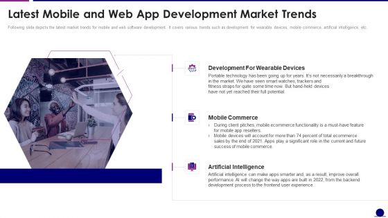 Software Development Pitch Deck Latest Mobile And Web App Development Market Trends Pictures PDF