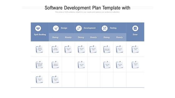 Software Development Plan Template With Ppt PowerPoint Presentation Inspiration Background Images