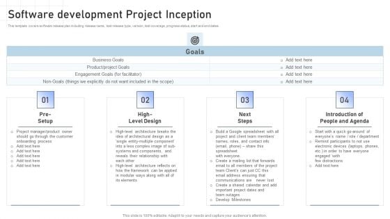 Software Development Playbook Software Development Project Inception Guidelines PDF Software Development Playbook Software Development Project Inception Guidelines PDF