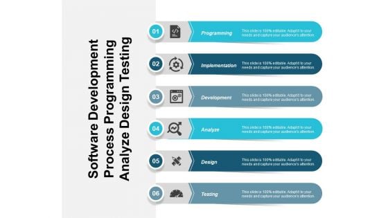 Software Development Process Programming Analyze Design Testing Ppt PowerPoint Presentation Slides Format