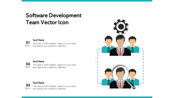 Software Development Team Vector Icon Ppt PowerPoint Presentation File Graphics Pictures PDF