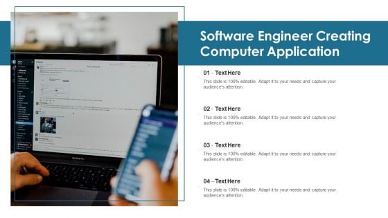 Software Engineer Creating Computer Application Ppt PowerPoint Presentation File Formats PDF