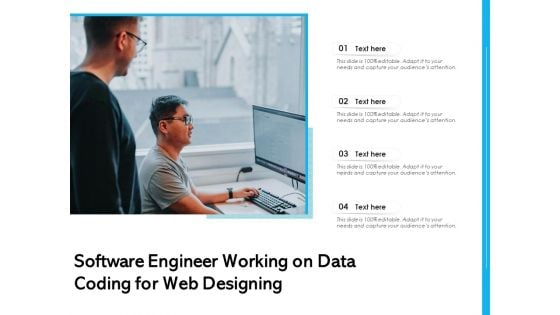 Software Engineer Working On Data Coding For Web Designing Ppt PowerPoint Presentation Gallery Topics PDF