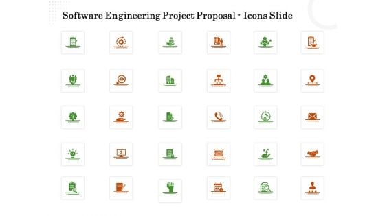 Software Engineering Project Proposal Icons Slide Ppt Layouts Graphics Design PDF