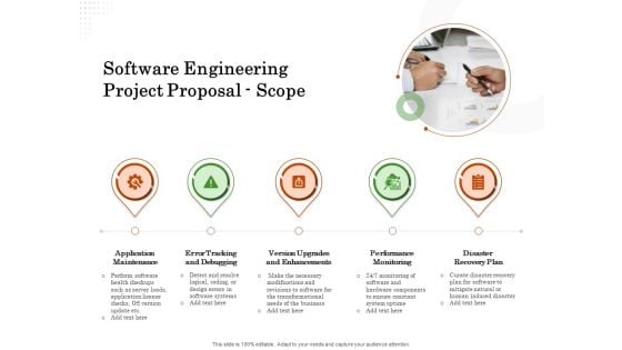 Software Engineering Project Proposal Scope Ppt Show Example File PDF