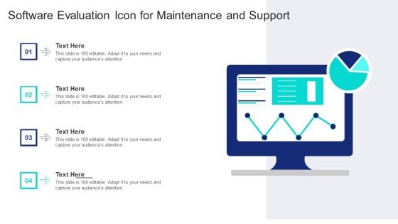 Software Evaluation Icon For Maintenance And Support Ppt PowerPoint Presentation Gallery Picture PDF
