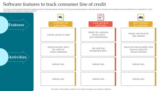 Software Features To Track Consumer Line Of Credit Rules PDF