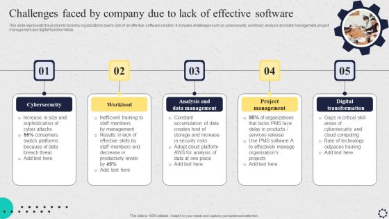 Software Implementation Strategy Challenges Faced By Company Due To Lack Of Effective Software Guidelines PDF