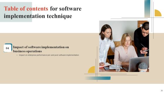 Software Implementation Technique Ppt PowerPoint Presentation Complete Deck With Slides Slide39