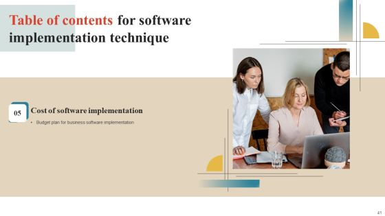 Software Implementation Technique Ppt PowerPoint Presentation Complete Deck With Slides Slide41