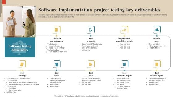 Software Implementation Technique Software Implementation Project Testing Key Deliverables Rules PDF