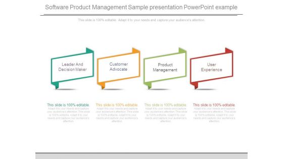 Software Product Management Sample Presentation Powerpoint Example