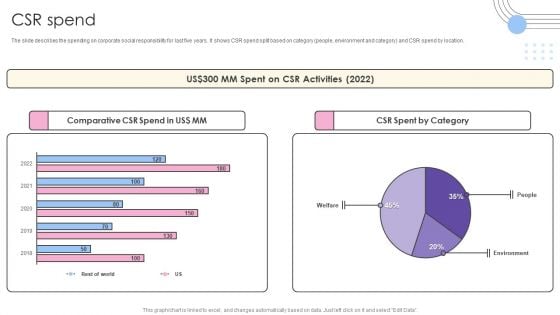 Software Products And Solutions Firm Details CSR Spend Portrait PDF