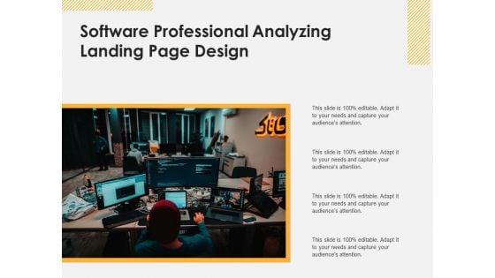 Software Professional Analyzing Landing Page Design Ppt PowerPoint Presentation Gallery Summary PDF