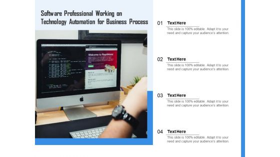 Software Professional Working On Technology Automation For Business Process Ppt PowerPoint Presentation Ideas Styles PDF