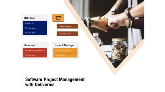 Software Project Management With Deliveries Ppt PowerPoint Presentation Slides Outline PDF