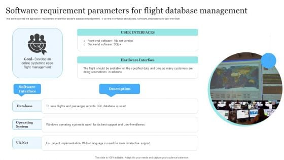 Software Requirement Parameters For Flight Database Management Designs PDF