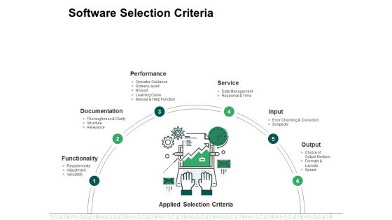 Software Selection Criteria Template 2 Ppt PowerPoint Presentation Visual Aids Pictures