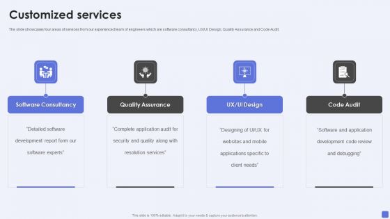 Software Services Business Profile Customized Services Ppt PowerPoint Presentation File Template PDF Software Services Business Profile Customized Services Ppt PowerPoint Presentation File Template PDF