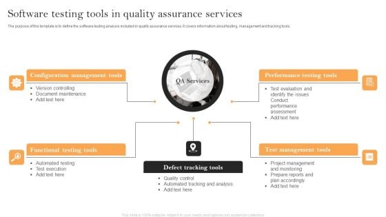 Software Testing Tools In Quality Assurance Services Mockup PDF Software Testing Tools In Quality Assurance Services Mockup PDF