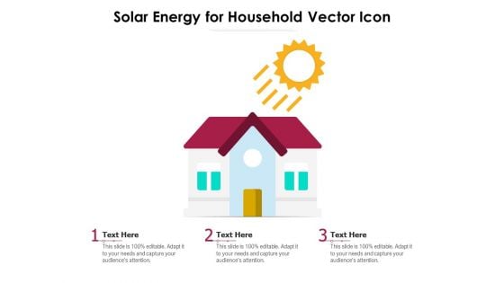 Solar Energy For Household Vector Icon Ppt PowerPoint Presentation File Clipart PDF