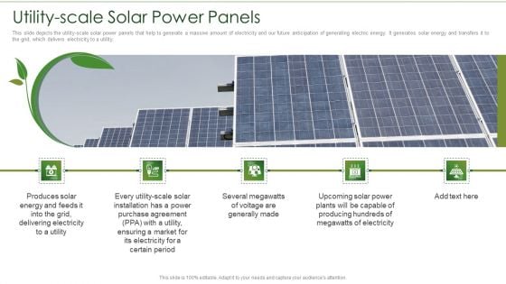 Solar Energy System IT Utility Scale Solar Power Panels Formats PDF