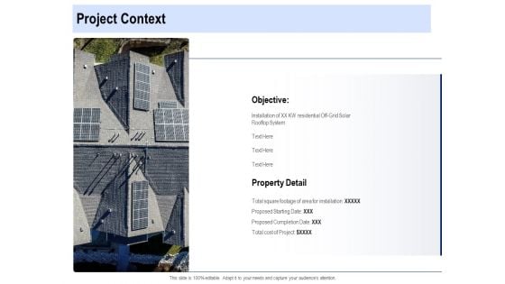 Solar Panel Maintenance Project Context Ppt Portfolio Background Image PDF