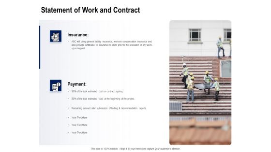 Solar Panel Maintenance Statement Of Work And Contract Ppt Layouts Graphic Tips PDF