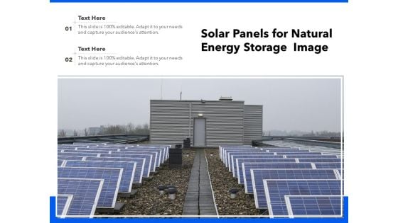 Solar Panels For Natural Energy Storage Image Ppt PowerPoint Presentation Inspiration Icon PDF