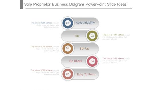 Sole Proprietor Business Diagram Powerpoint Slide Ideas