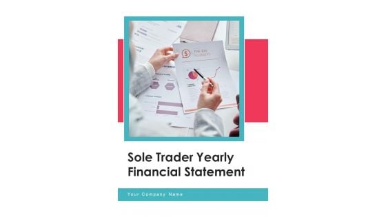 Sole Trader Yearly Financial Statement One Pager Documents