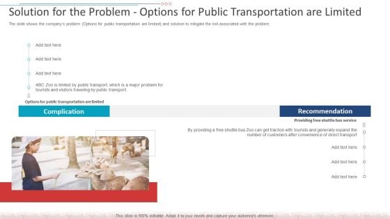 Solution For The Problem Options For Public Transportation Are Limited Designs PDF