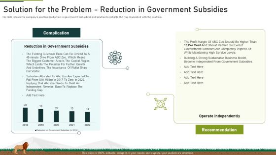 Solution For The Problem Reduction In Government Subsidies Ppt Gallery Pictures PDF