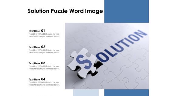 Solution Puzzle Word Image Ppt PowerPoint Presentation Professional Files PDF