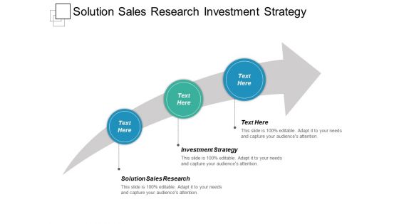 Solution Sales Research Investment Strategy Ppt PowerPoint Presentation Visual Aids Diagrams