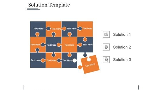 Solution Template Ppt PowerPoint Presentation Inspiration Templates