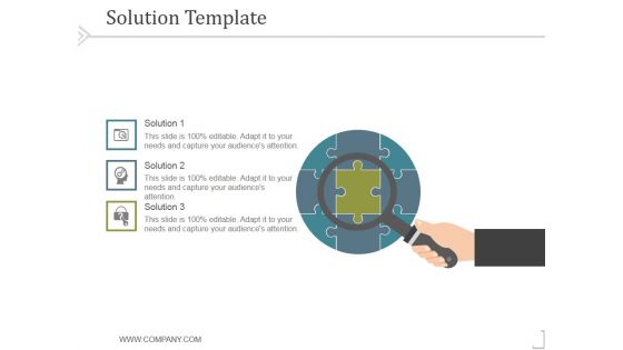 Solution Template Ppt PowerPoint Presentation Template